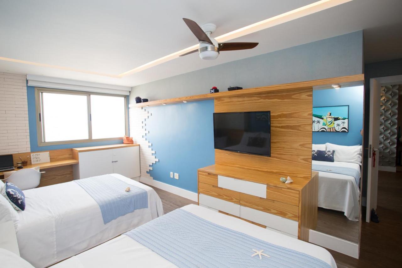 Barra Da Tijuca De Frente Para O Mar - 2 Suites Ate 6 Pessoas Em Camas Rio de Janeiro Kültér fotó